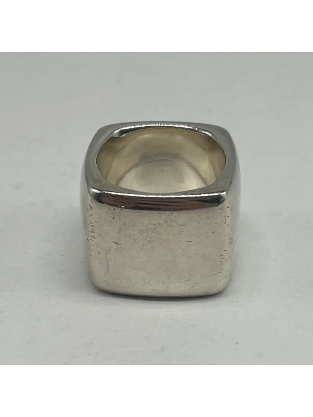 Chanel Wide Logo Square Ring